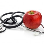 Stethoscope with apple