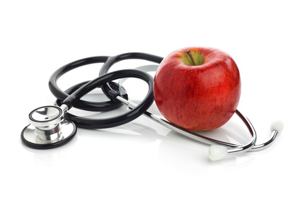 Stethoscope with apple